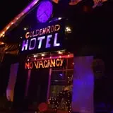 Goldenrod hotel Haunted halloween  display photo