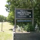 Photo by DanTD, via Wikimedia Commons, https://commons.wikimedia.org/wiki/File:Heckscher_State_Park_-_Welcome_Sign.JPG