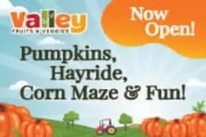 Pumpkin Patch, Hayrides & Corn Maze at Valley Fruit & Veggies