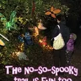 The not-so-spooky trail is perfect for tiny kids