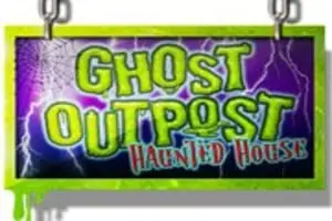 Ghost Outpost Haunted House Logo