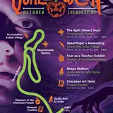 Map of October Qualla-Ween events in Cherokee, NC 2026