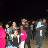 Crowd waiting in line.