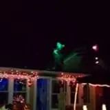 Night time out front,