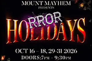 Mount Mayhem Haunted House Logo