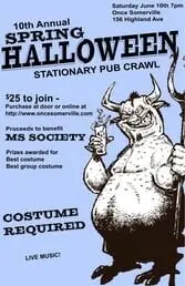 Support The National MS Society at The 10th Annual Spring Halloween Thing Pub Crawl!