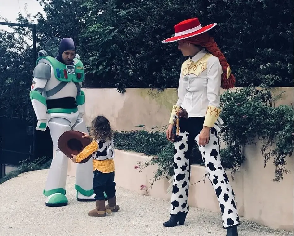 Dressing Up for Halloween is a Family Affair at the Timberlake-Biel House!