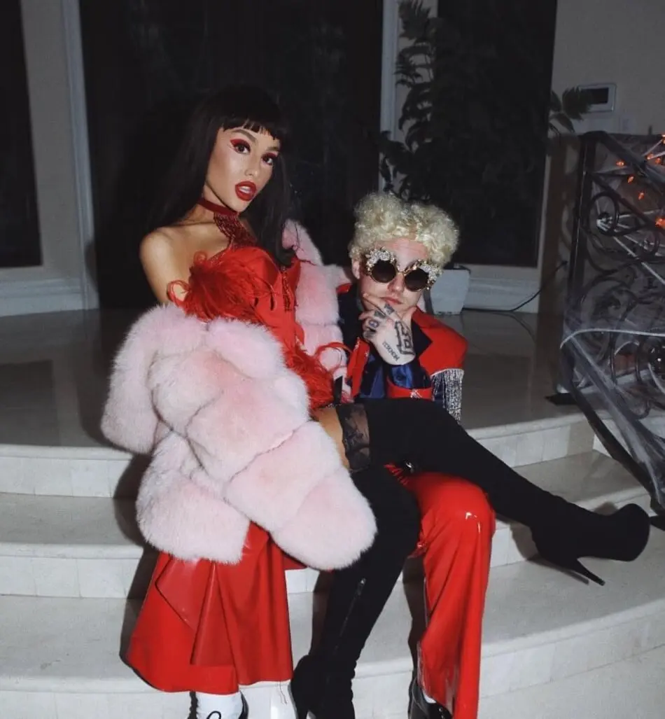 Ariana Grande and Mac Miller winning at Halloween as Zoolander villains. 