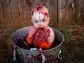 Baby Pictured as Zombie Eating Brains Goes Viral