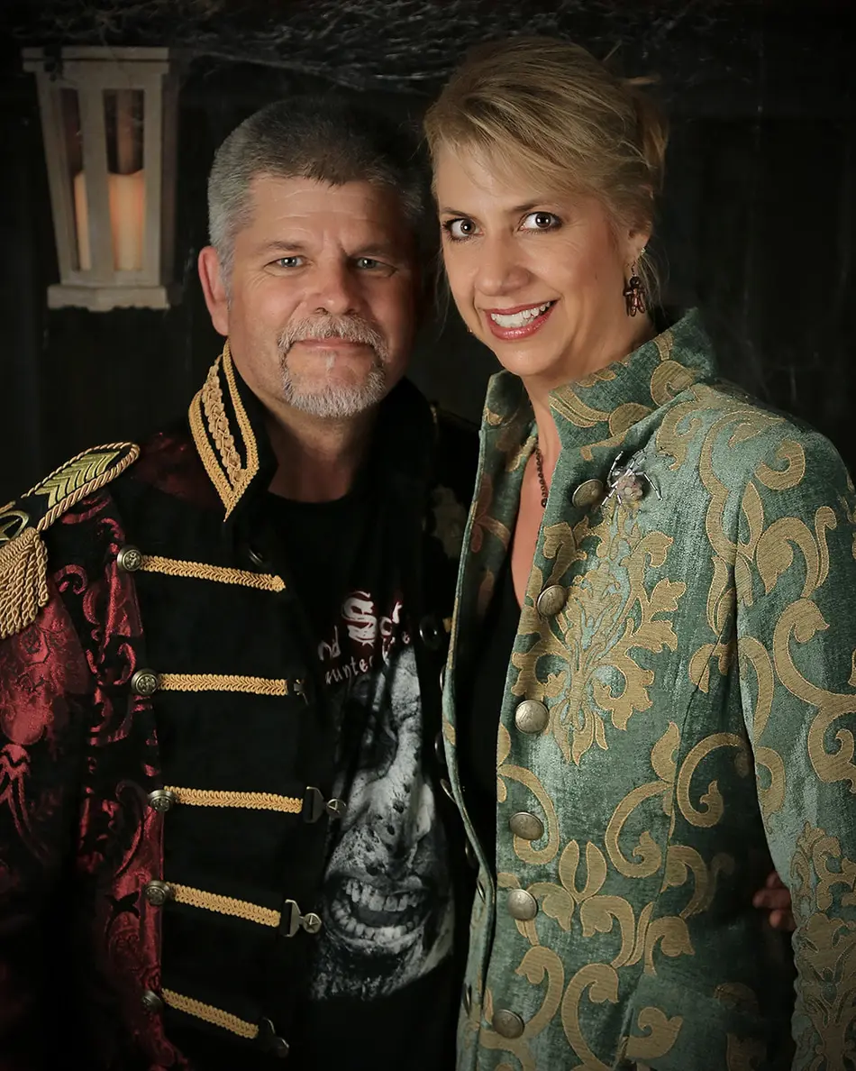 Drew Dominguez and Judy Walker of Blind Scream Haunted House