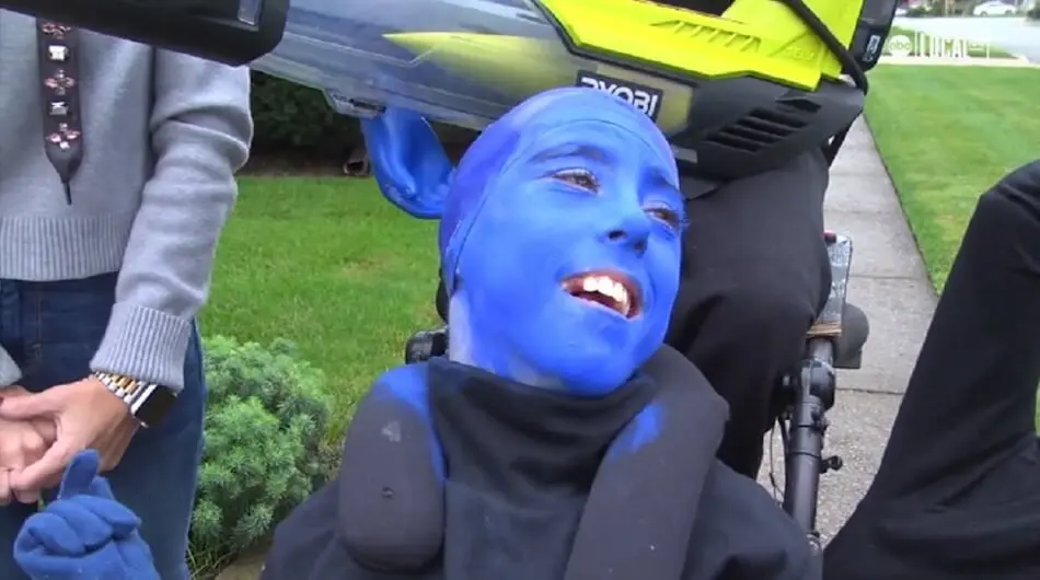 One Year Later, Boy with Cerebral Palsy Has Another Amazing Halloween Costume to Show Off photo