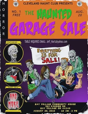 Don't Miss Out - Cleveland Haunt Club Presents Haunted Garage Sale on August 20th