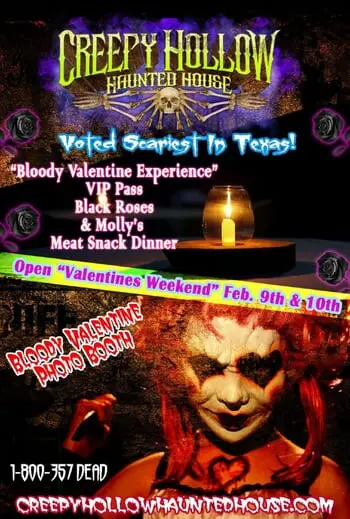 Bloody Valentine Experience Awaits You at Creepy Hollow Haunted House