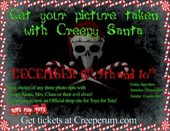 Enjoy a Photo Op with Creepy Santa this Holiday Season at Creeperum!