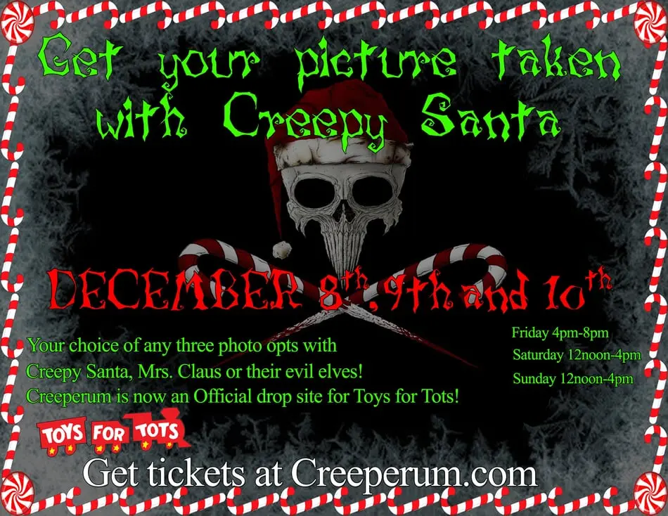 Enjoy a Photo Op with Creepy Santa this Holiday Season at Creeperum! photo