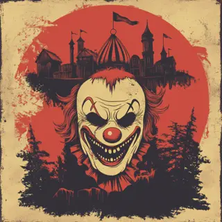 DCP Haunted Trail Clown Logo