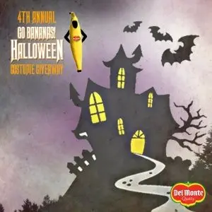 Del Monte's 4th Annual Go Bananas Halloween Costume Giveaway