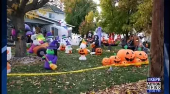 Halloween Inflatables Slashed Doesn’t Deter Elderly Woman from Celebrating the Holidays