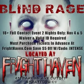 Fright Haven Presents After Halloween Scares with 'Blind Rage' this Weekend!