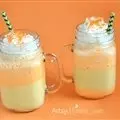 Candy Corn Inspired Shakes