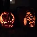 Five Magical Disney Themed Jack-o-Lanterns photo