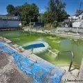 Abandoned swimming pool