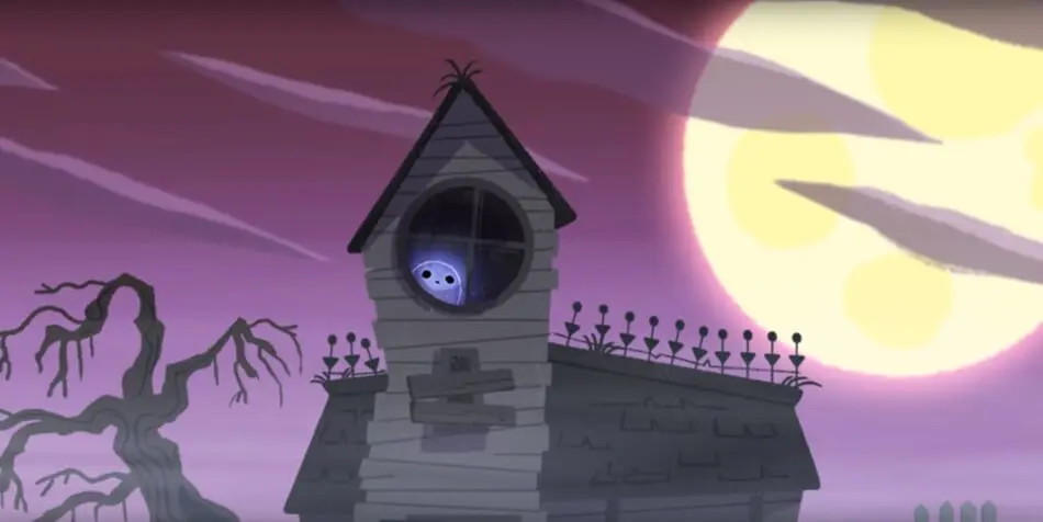Jinx the Ghost Longs to Join the Trick or Treaters on Halloween, but is Afraid of Scaring Them!