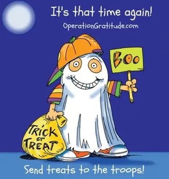 Give Back This Halloween with Operation Gratitutde: Share Some of Your Halloween Candy Haul with Troops Over Seas!