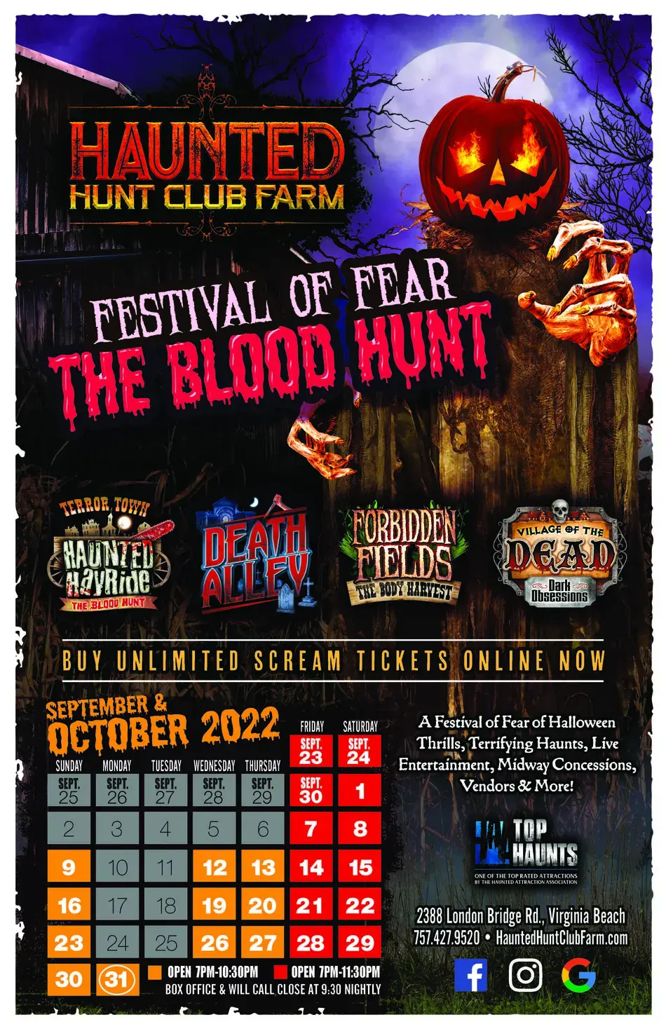 Haunted Hunt Club Farm 2022