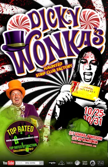 Dicky Wonka’s Haunted Strip Club Factory to Take Place the End of October in Portland
