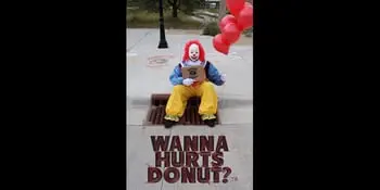 Scary Clown Donut Delivery Service Brings on the Scare this October!