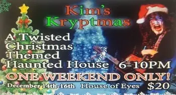 Kim's Krypt Haunted Mill Presents 'Kim's Kryptmas' & Family Friendly 'Winter Wonder Trail' this Holiday Season