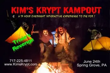 Take On 13 Hours of Pure Terror at Kim's Krypt Kampout Coming this June!