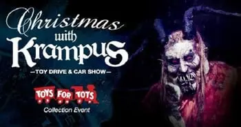 Christmas With Krampus Toy Drive & Car Show Coming to Dark Hour Haunted House!
