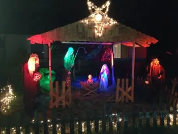 Ohio Man is Honoring Zombie Christmas by Refusing to Take Down Zombie Nativity Scene 