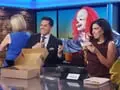 Scary Clown Delivers Donuts to Meteorologist
