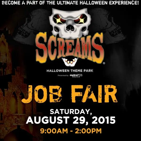 Screams Halloween Theme Park is Hiring, Have Fun Scaring Others for the 2015 Halloween Season photo