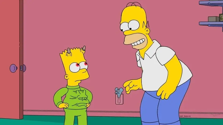 Bart gets possessed by a demon after Maggie goes through an exorcism.