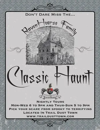 New Halloween Attraction at Trail Dust Town Offers Tours 7 Days a Week
