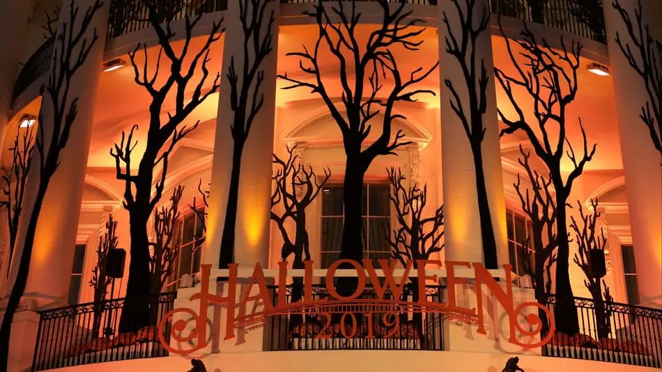 White House Celebrates Halloween With Candy, Music & Decorations photo