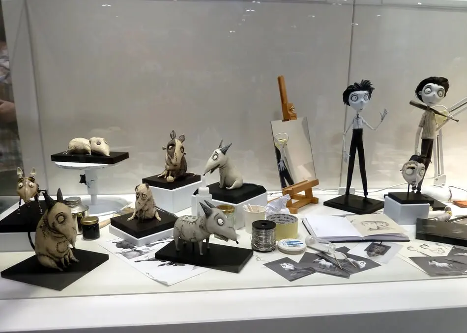 Figures from the Stop-Motion Film 'Frankenweenie', a Wholesome Halloween Movie Everyone's Sure to Love!